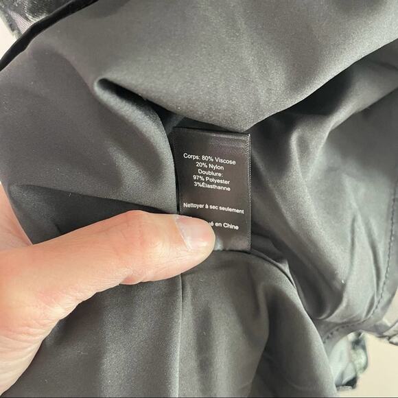 ASTR the Label Gabi Dress Dark Slate Leopard Size Medium NWT - Picture 5 of 7